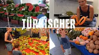 Alanya - türkischer Wochenbazar🌴🍋‍🟩 I gesund und lecker einkaufen I Gesund und Kind