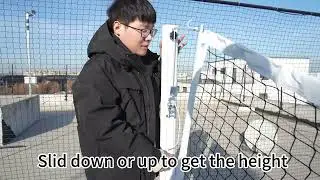 2 in 1 pickleball and badminton net post from qiangmeng sports aluminum series