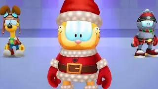 Garfield Rush Santa Garfield Unlocked Gameplay Android ios