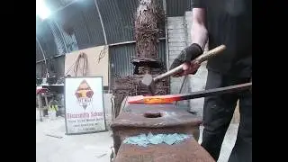 Flat Jaw Tongs Forged (how to)