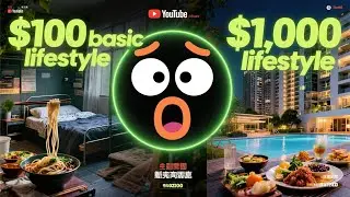 $100 vs $1,000 Cost of Living in Asia