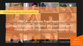 UNICA &ndash; Eutopia Train webinar: How to engage citizens in your research? | 15 February 2022