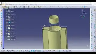 sweep explicit with two guide curves in CATIA (3/3). Generative shape design. Swept surface. 