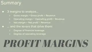 Profit Margin Analysis of Stocks - Gross, Operating, & Net, the Effects of Leverage