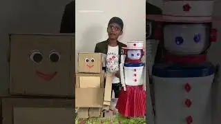 Cardboard Robot vs Voice Controlled Robot