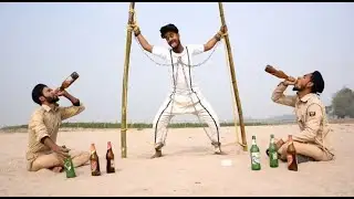 Police and satir kaidi New Funny Comedy Video Amazing scenes By Maha Funny