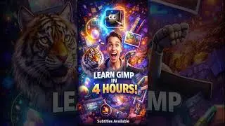 Learn GIMP in 4 Hours! ⚡ Fast Beginner Course (Subtitles Available)#GIMP #GIMPTutorial #LearnGIMP