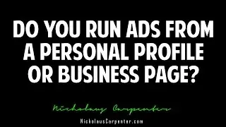 Facebook Ads for Loan Officers: Personal Profile or Business Page?