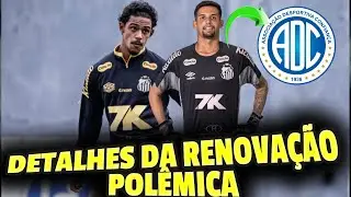 SANTOS EMPRÉSTA ANDREY QUINTINO E O GOLEIRO JOÃO FERNANDES AO CONFIANÇA DETALHES DA RENOVAÇÃO