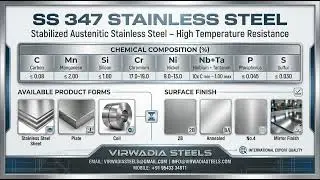 SS 347 Sheet | Plate | Coil Supplier in India | Virwadia Steels | Jindal Stainless Material