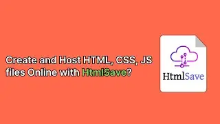 Web Hosting simple html website online with css and js using HtmlSave