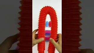 Mini Creative Odd-ASMR POPs TUBE #diy #satisfyingvideos #relaxing  #creative #oddasmr #naturalcolor