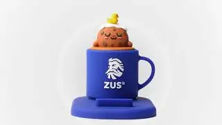 ZUS Buddy Phone Stand - Choco Chipster #malaysia #ZUSBuddy #ChocoChipster #PhoneStand  #CuteGadgets