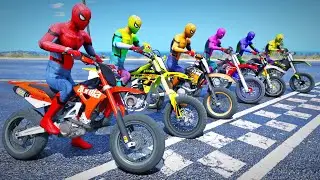 MOTORCYCLE GAME - DIRT BIKE OFF ROAD CHALLENGE WITH MOTO SPIDERMAN