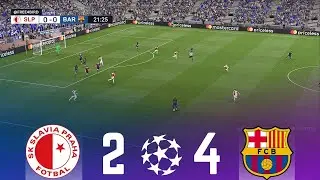Slavia Praha 2 vs 4 Barcelona | Liga de Campeones de la UEFA 26 | Simulaci&oacute;n