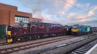 West Coast Railways 37669 & 57012 Work 0Z57 With MULTIPLE ENGINE COLD STARTS 10/1/26
