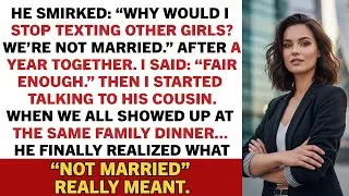 He Smirked: “Why Would I Stop Texting Other Girls? We’re Not Married.” After A. // Reddit Stories