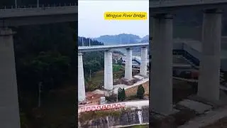 Chengda Wanzhou High speed Railway Mingyue River Bridge #highwaydevelopment #technology #bridge
