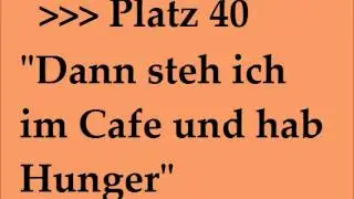 TOP 50 Songverhörer (Plätze 50 bis 26)