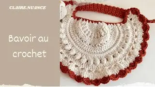 Bavoir bohème au crochet, lire un diagramme de niveau avancé : joli set de naissance
