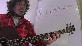 How to play the Harmonic major scale on the bass