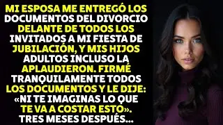 Mi Esposa Me Entregó Los Documentos Del Divorcio Delante De Todos Los Invitados A Mi Fiesta De...