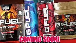 EVERYTHING NEW COMING FROM G-FUEL IN THE NEXT MONTHS! - NEW CAN FLAVORS, NEW TUB FLAVORS, NEW PACKS!