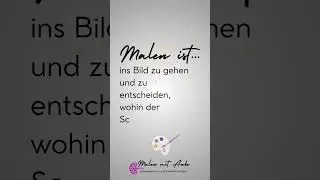 Malen ist&hellip; ins Bild zu gehen und zu entscheiden, wohin der Schatten f&auml;llt.