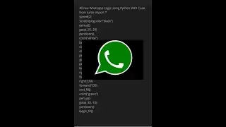 How can you draw Whatsapp with Python? Really 😯🤔