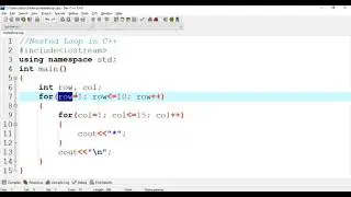Nested Loop C++ triangle