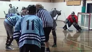Warhawks vs. Ghostriders - Period 2 (04/11/14) Ball Hockey Saves Videos Dangles Drills Dekes Tricks