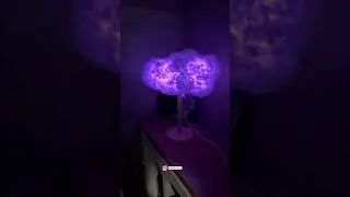 How to make a Cloud lamp☁️🤩 #diycrafts #shorts #diyprojects #homedecor #diy #processart #lamp