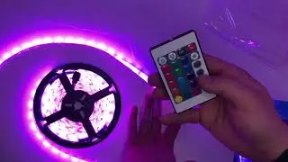 Видео обзор: Светодиодная лента SMD 5050 RGB LED 5 м IP65 с пультом и блоком питания, 5м