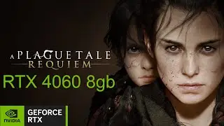 A Plague Tale: Requiem RTX 4060 8GB test 1080p Ray Tracing and Frame Generation.