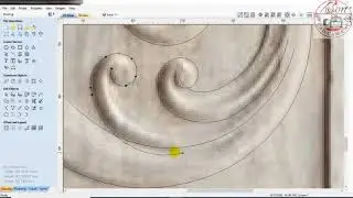 #Flourish Door Made in #Artcam 2018 #USE OF TWO RAIL SWEEP #image to 3D Modelling #CNC #woodworking
