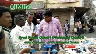 Sohail Quadri #Corporator intracting with #GHMC Staff