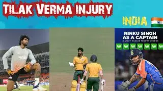 tilak verma injury Rinku Singh as a Captain Rituraj on fire 🔥 #VijayHajaretrophy