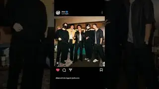 BTS with Bruno Mars Insta post today #jimin #rm #suga #brunomars #silksonic #shorts #lasvegas #방탄소년단