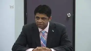 Fijian Attorney General, Aiyaz Sayed-Khaiyum, presents Civil Marriage Celebrant Certificate