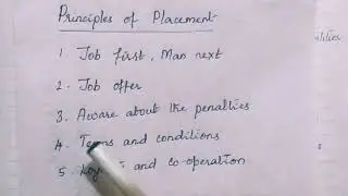 Placement- Meaning, Significance And Principles