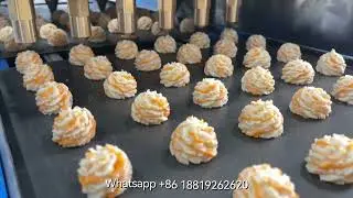 Small Tray Type Two Colors Cookies Making Machine