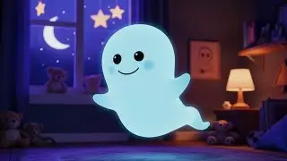 The Friendly Ghost Says Hi | Cute Halloween Rhyme for Kids | Nursery Rhymes & Songs for Children