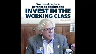 We must reduce defense spending & INVEST in the working class.