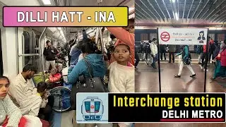 Dilli Haat &ndash; INA Metro Station Interchange Guide | Pink Line &harr; Yellow Line