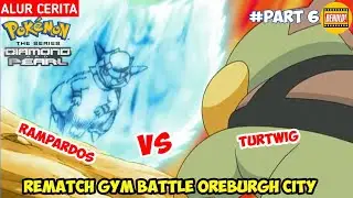 Rematch Gym Battle Oreburgh City Rampardos vs Turtwig - Pokemon Diamond & Pearl Storyline #part5