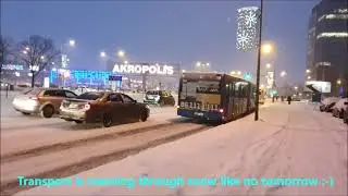 Snow. High Rises. Klaipėda.
