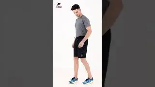 Fitinc Black Shorts for Men with Two Zipper Pockets &ndash; Comfortable Shorts for Workout & Casual Wear