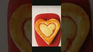Heart Shaped Pizza Toast | Easy Bread Pizza Recipe | Cute Snack Idea | Quick & Tasty #food #recipe