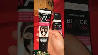 Mond'Sub Peeling Off Black Mask With Volcanic Soil & Charcoal Powder #unboxing #youtube #viral