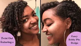 Twist Out ft A Bobby Pin Design [We getting FAN-SAYYYY!] | Mila B